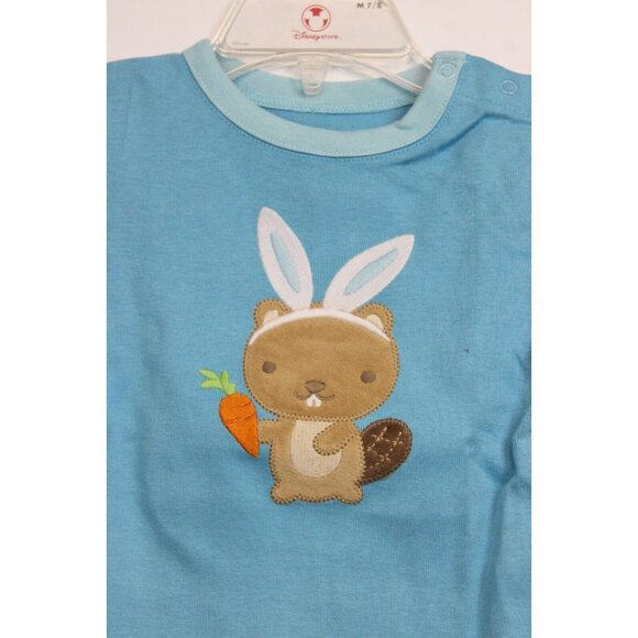 NEW 2014 Gymboree Baby Beaver 12-18M Boys 3-pc Set Bodysuits Pants Easter Bunny - Picture 6 of 13